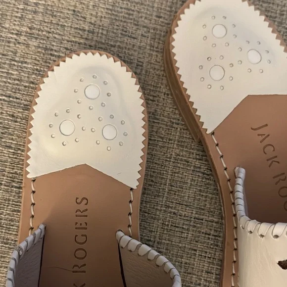 New! Jack Rogers leather sandals with chocolate Labrador dog embroidery - Picture 7 of 7